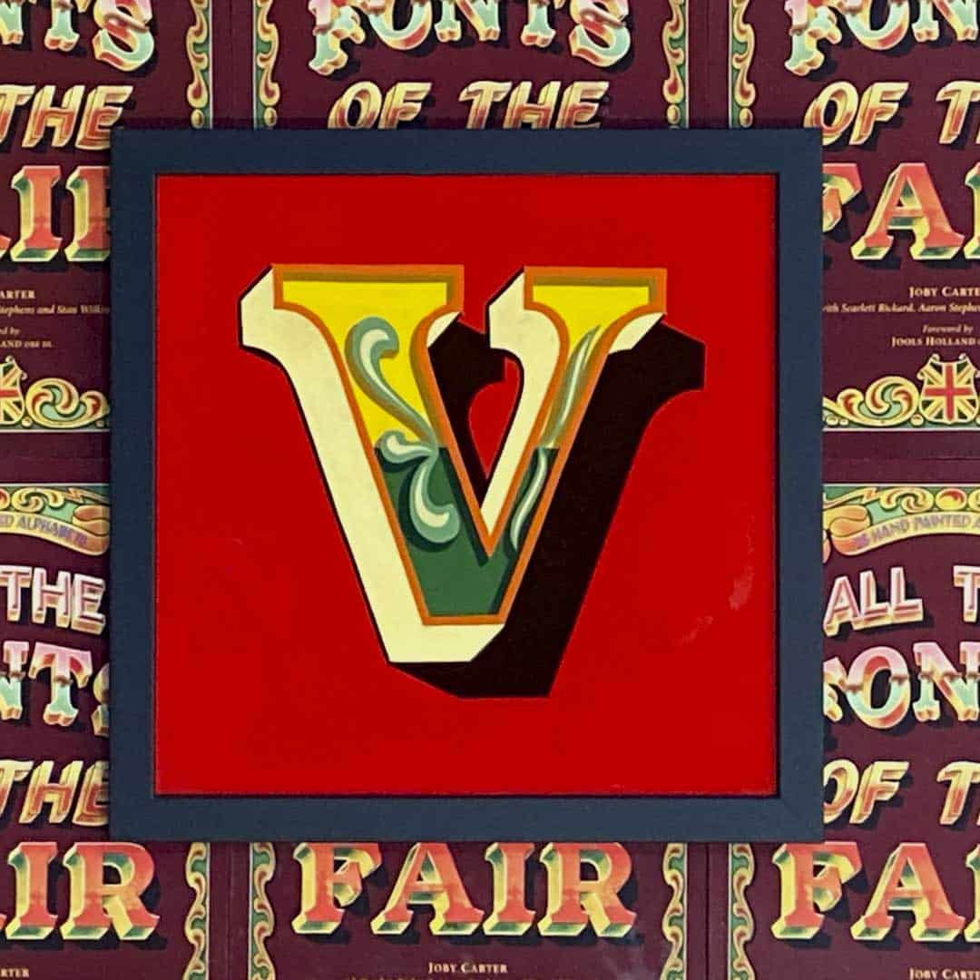 Joby Carter hand painted letters Old Carters V