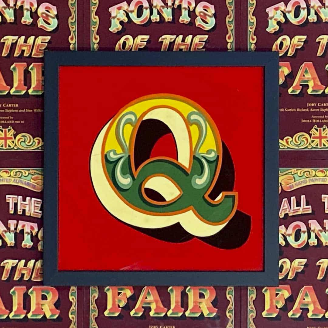Joby Carter hand painted letters Old Carters Q