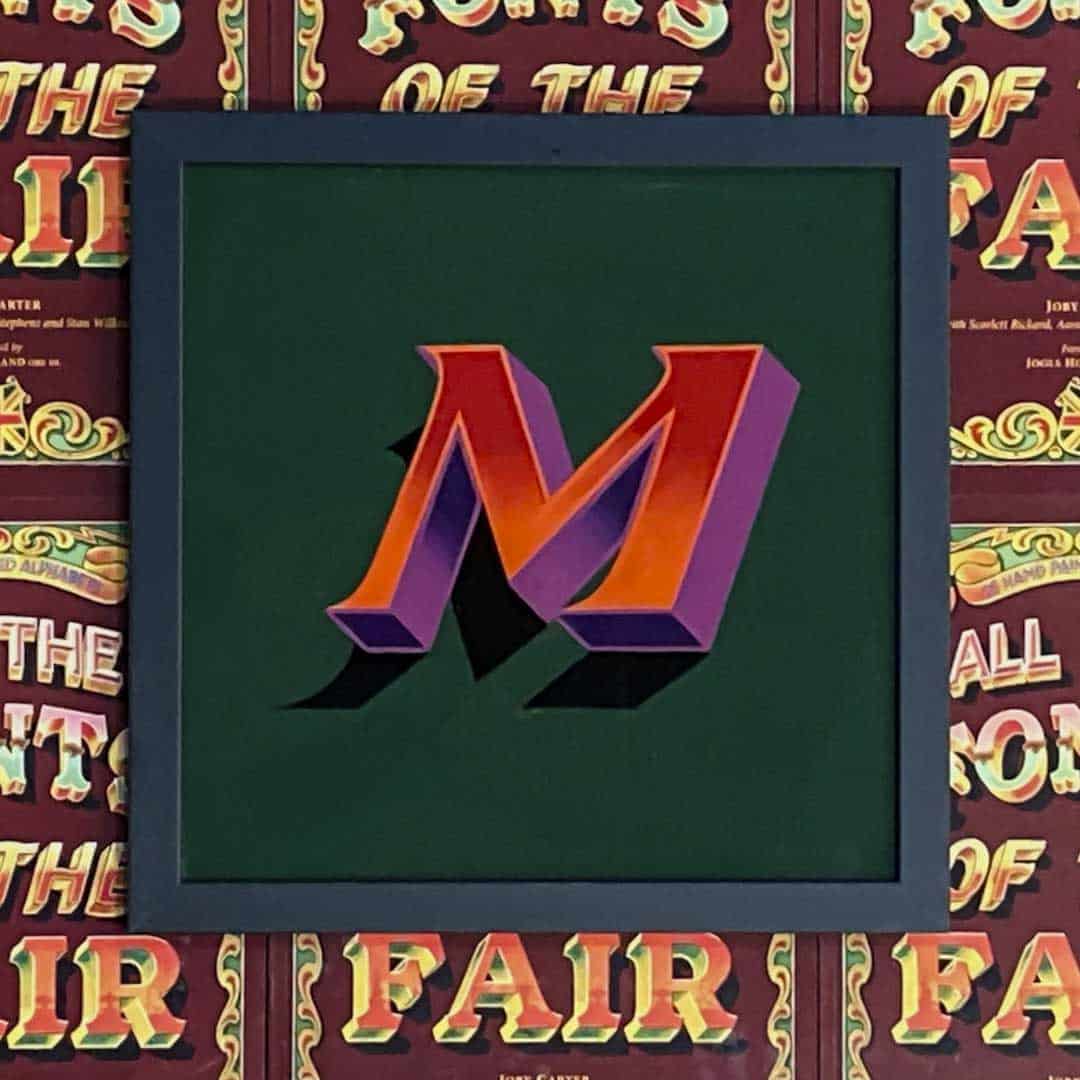 Joby Carter hand painted letters Speedway M