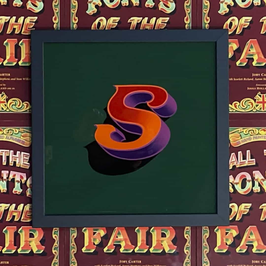 Joby Carter hand painted letters Speedway S