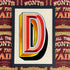 Joby Carter hand painted letters TallShip D