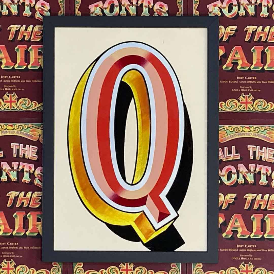 Joby Carter hand painted letters TallShip Q