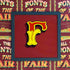 Joby Carter hand painted letters Toffee apple F