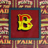 Joby Carter hand painted letters Toffee apple B