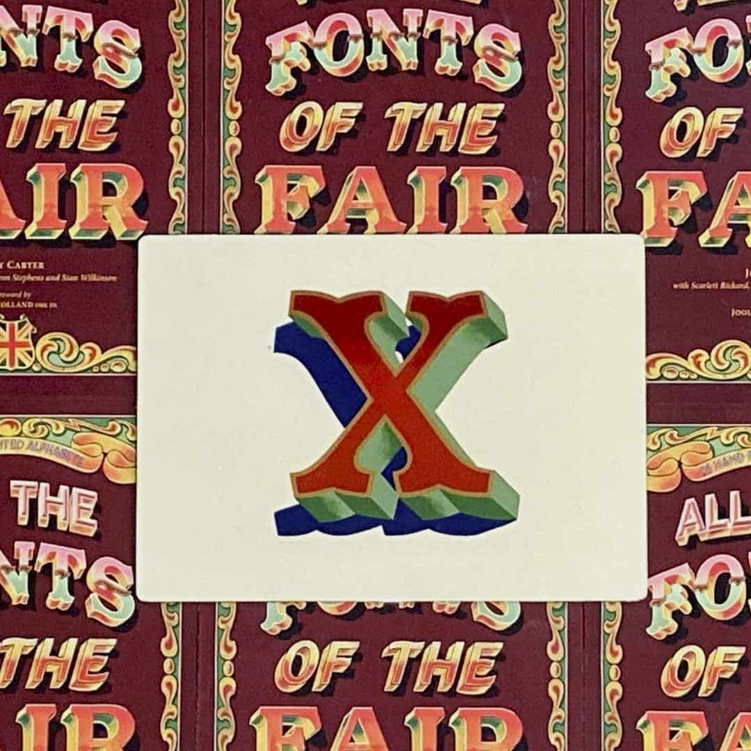 Joby Carter hand painted letters Token X