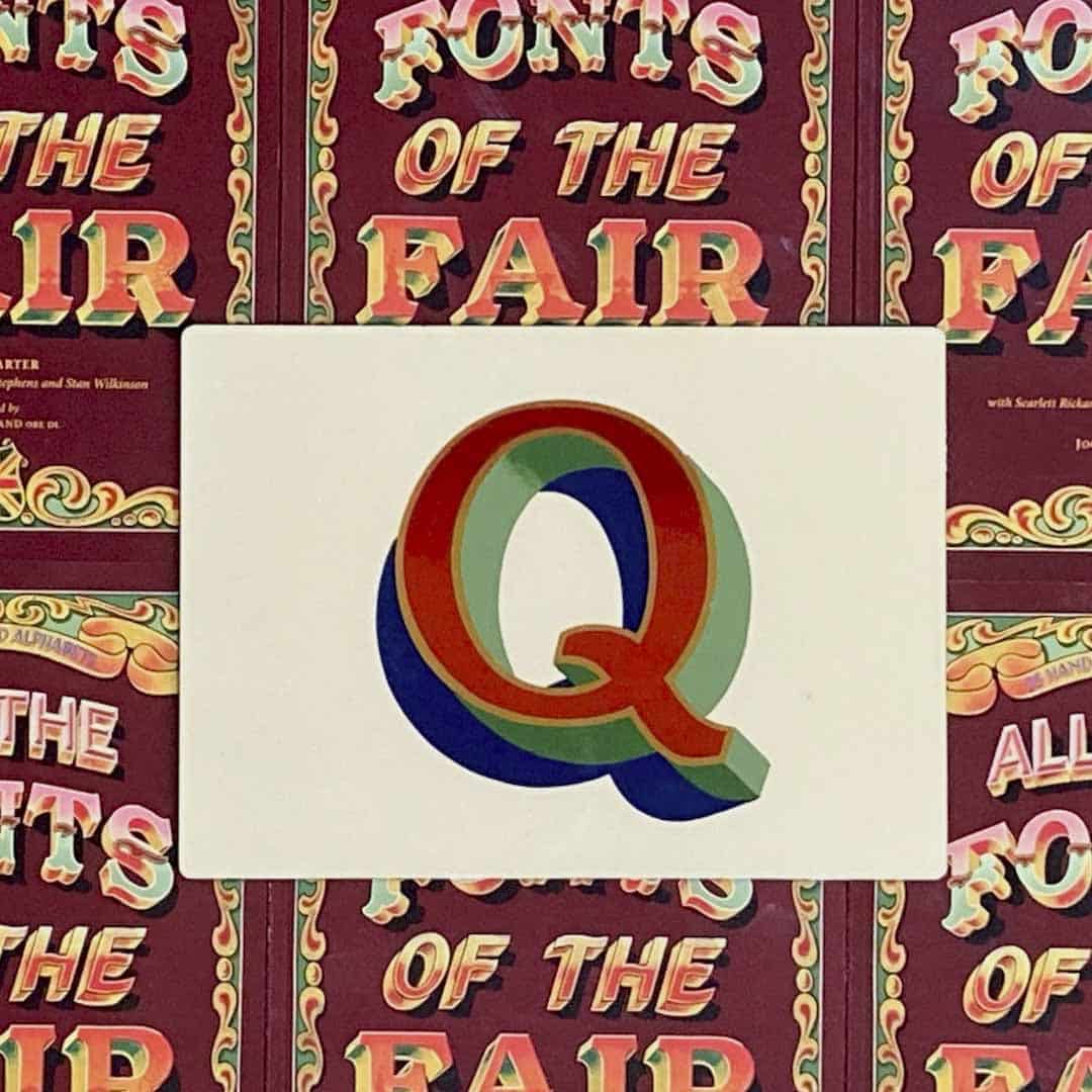 Joby Carter hand painted letters Token Q