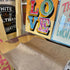 LOVE sign and original drawing