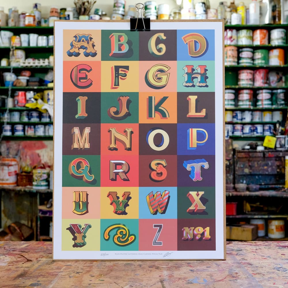 Joby Carter Fancy letters poster