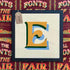 Joby Carter hand painted letters Fairground nouveau E