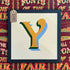 Joby Carter hand painted letters Fairground nouveau Y