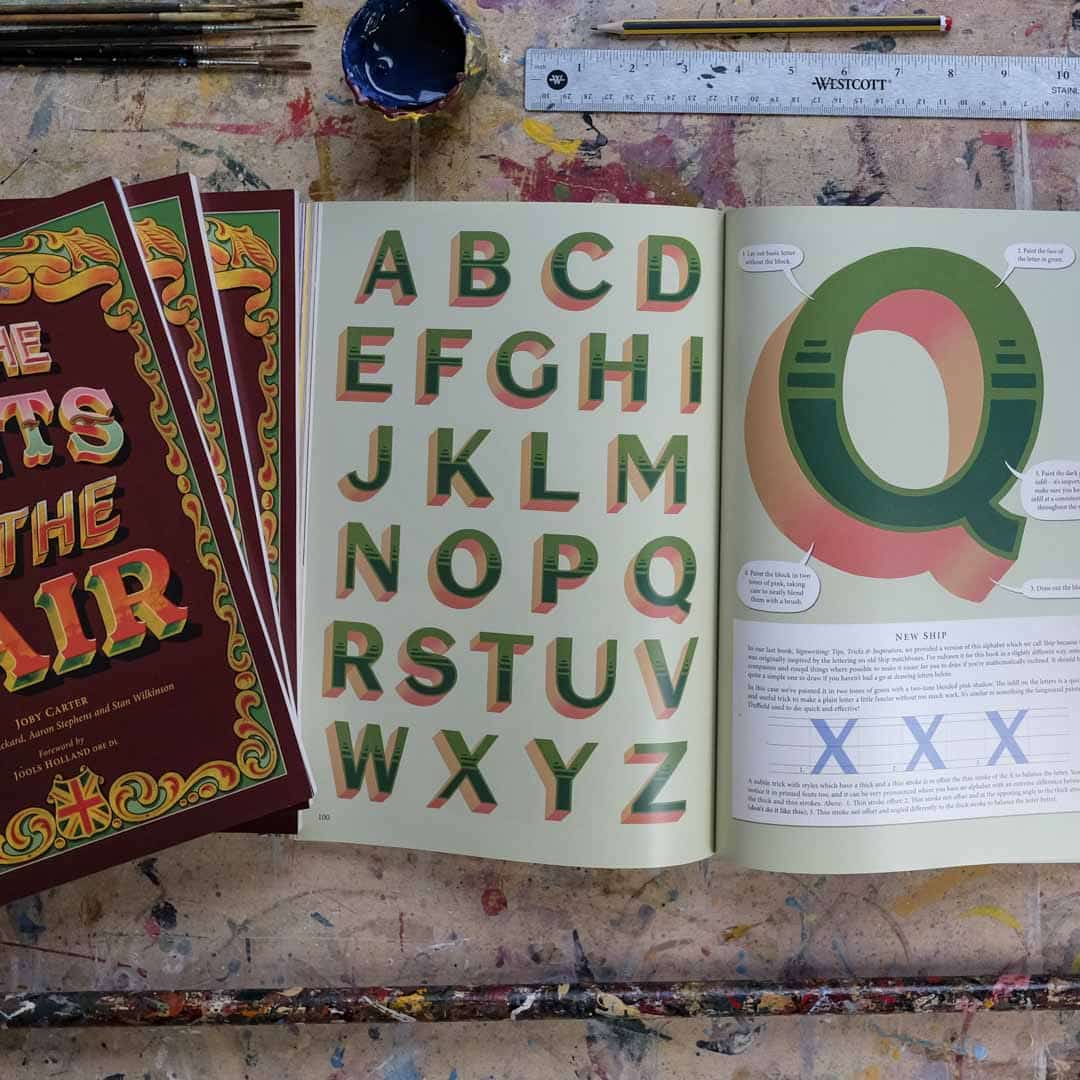 Joby Carter NewShip alphabet from All the Fonts of the Fair