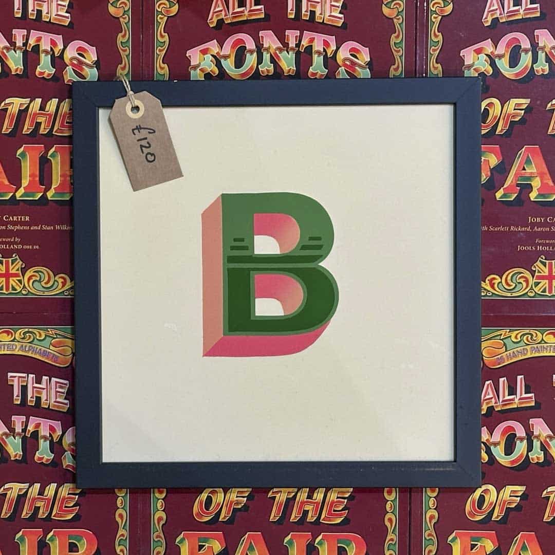 Joby Carter hand painted letters New Ship B