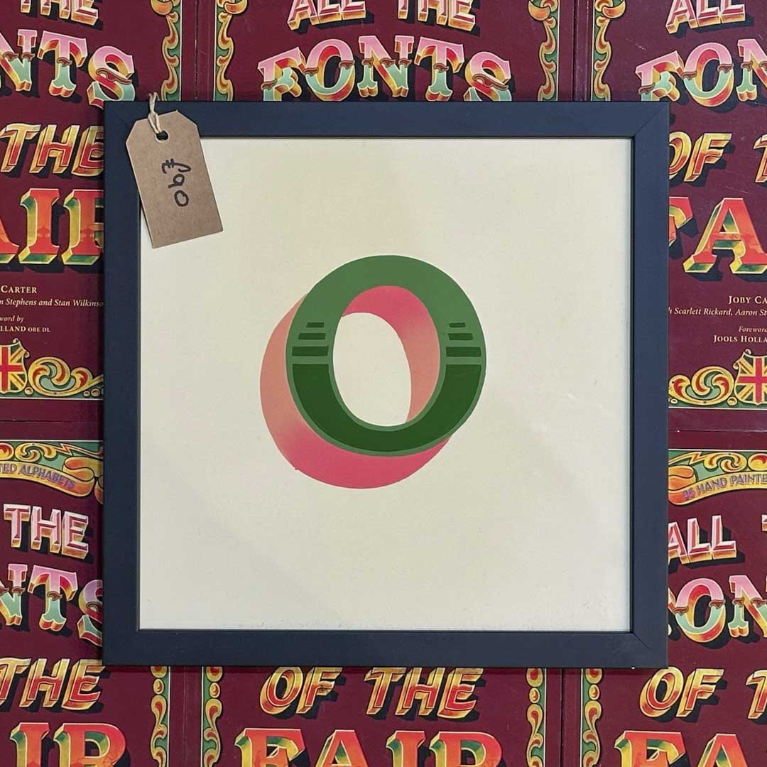 Joby Carter hand painted letter New Ship O