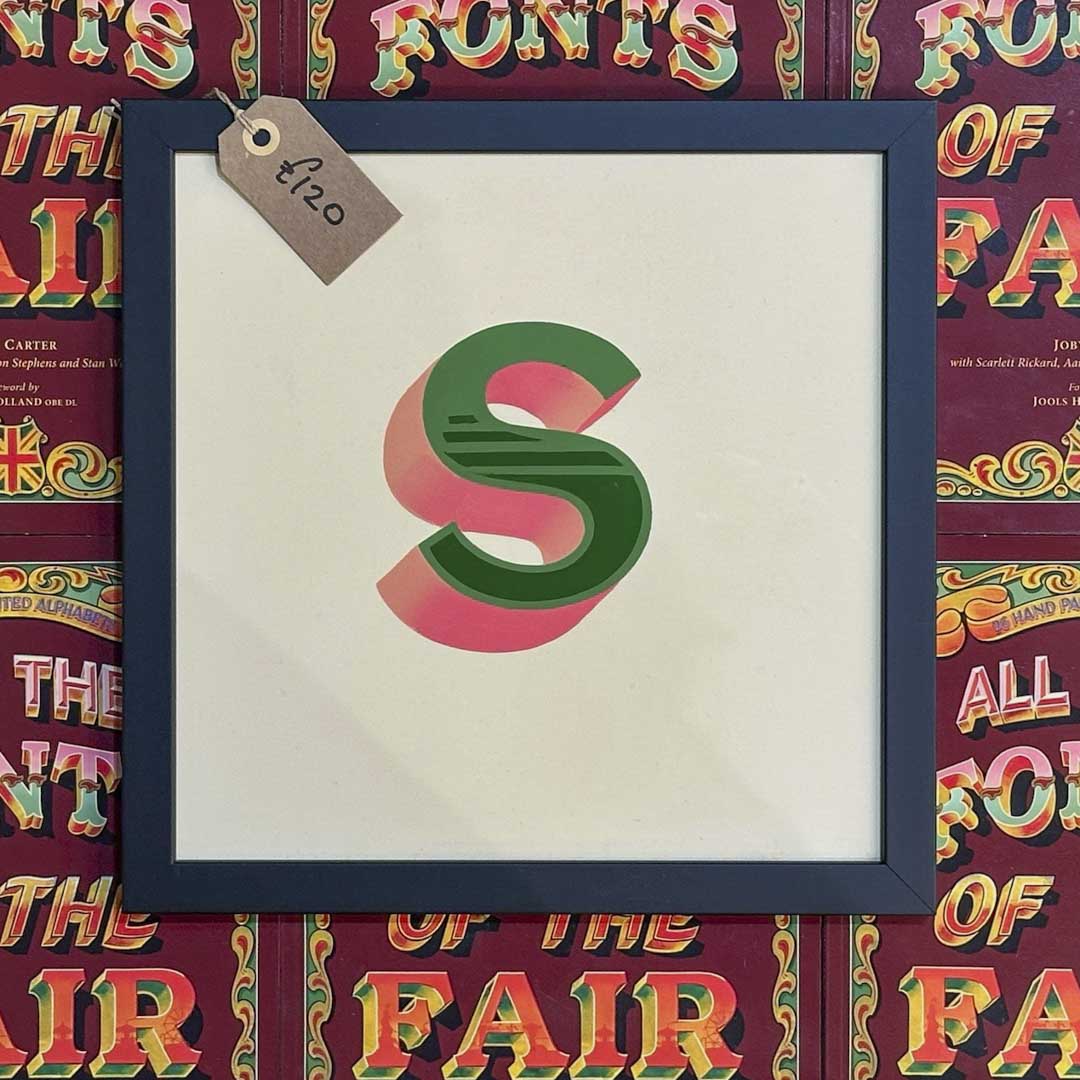 Joby Carter hand painted letter New Ship S