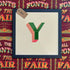 Joby Carter hand painted letter New Ship Y