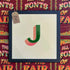 Joby Carter hand painted letter New Ship J