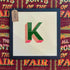 Joby Carter hand painted letter New Ship K