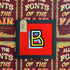 Joby Carter hand painted letter B from Waltzer in All the fonts of the fair signwriting book