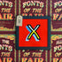 Joby Carter hand painted letter X from Waltzer in All the fonts of the fair signwriting book