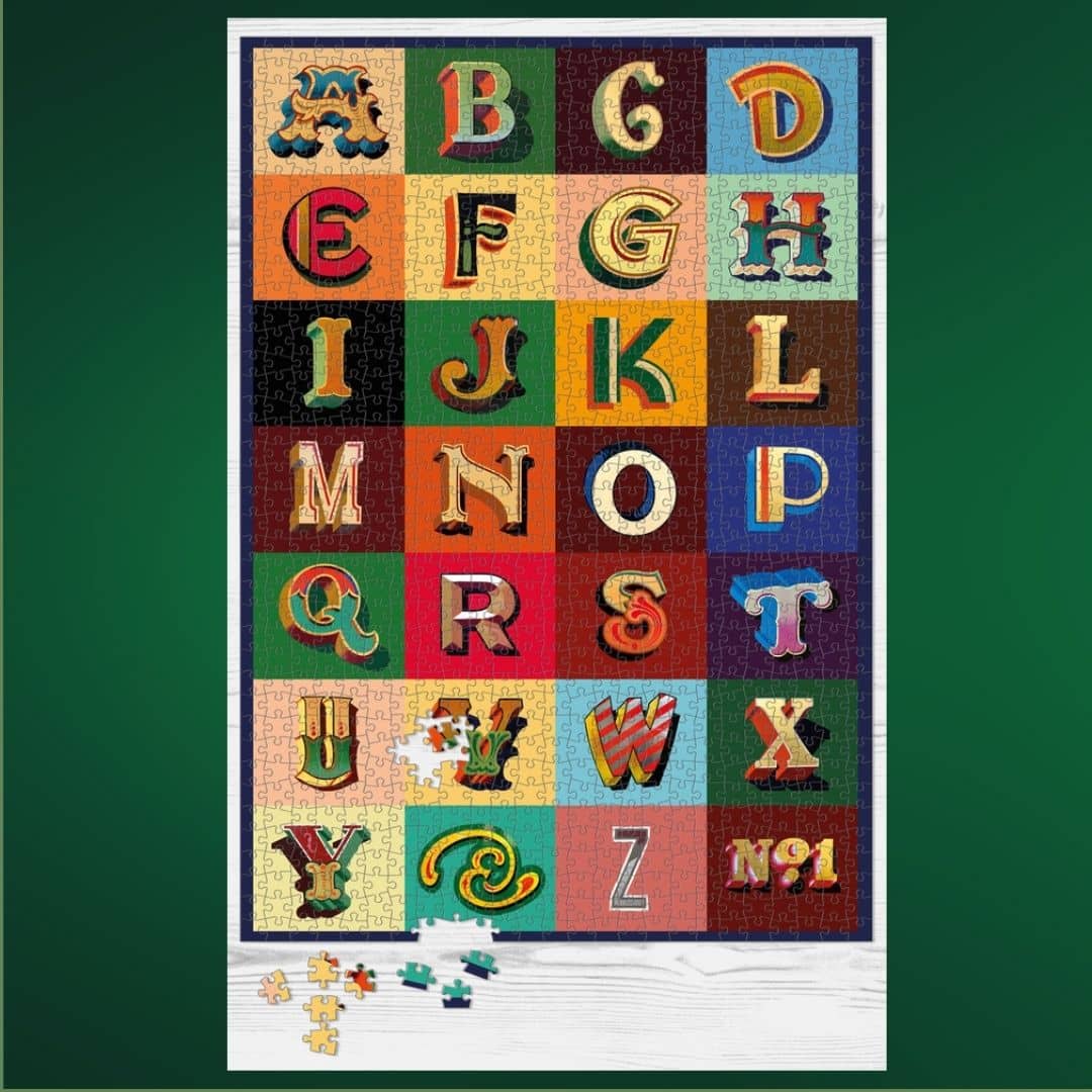 Joby Carter Steam Fair letters jigsaw