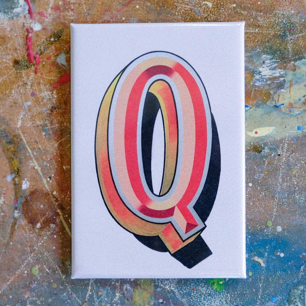 Joby Carter Tall Ship Magnets, letter Q