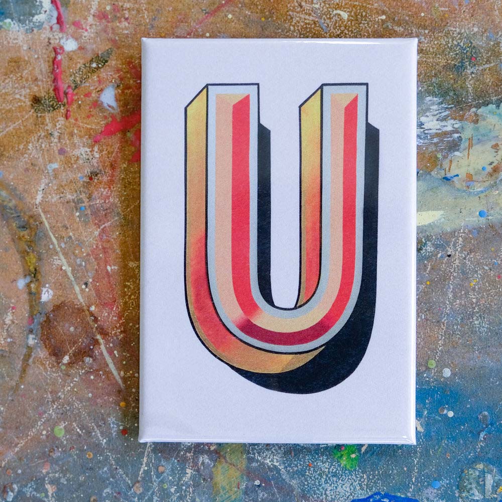 Joby Carter Tall Ship Magnets, letter U