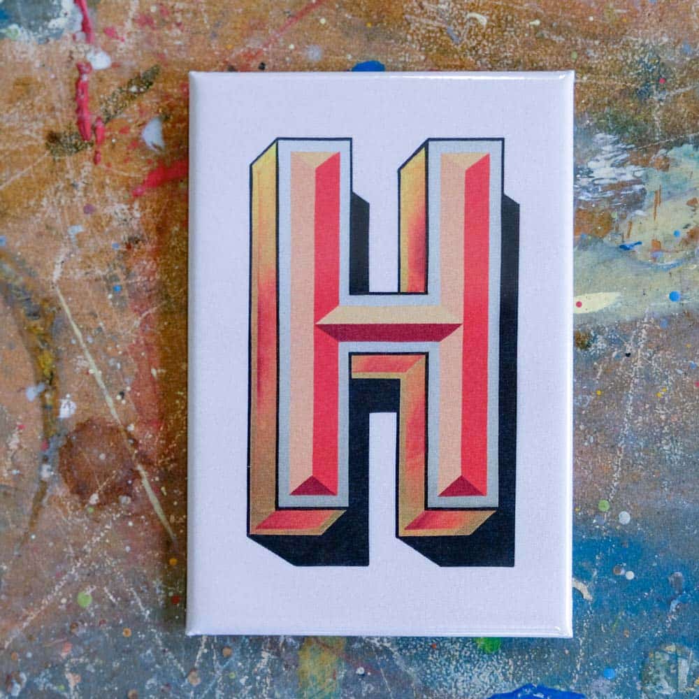 Joby Carter Tall Ship Magnets, letter H