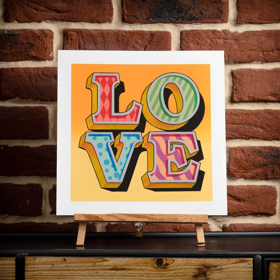 Print of Limited Edition Love Sign