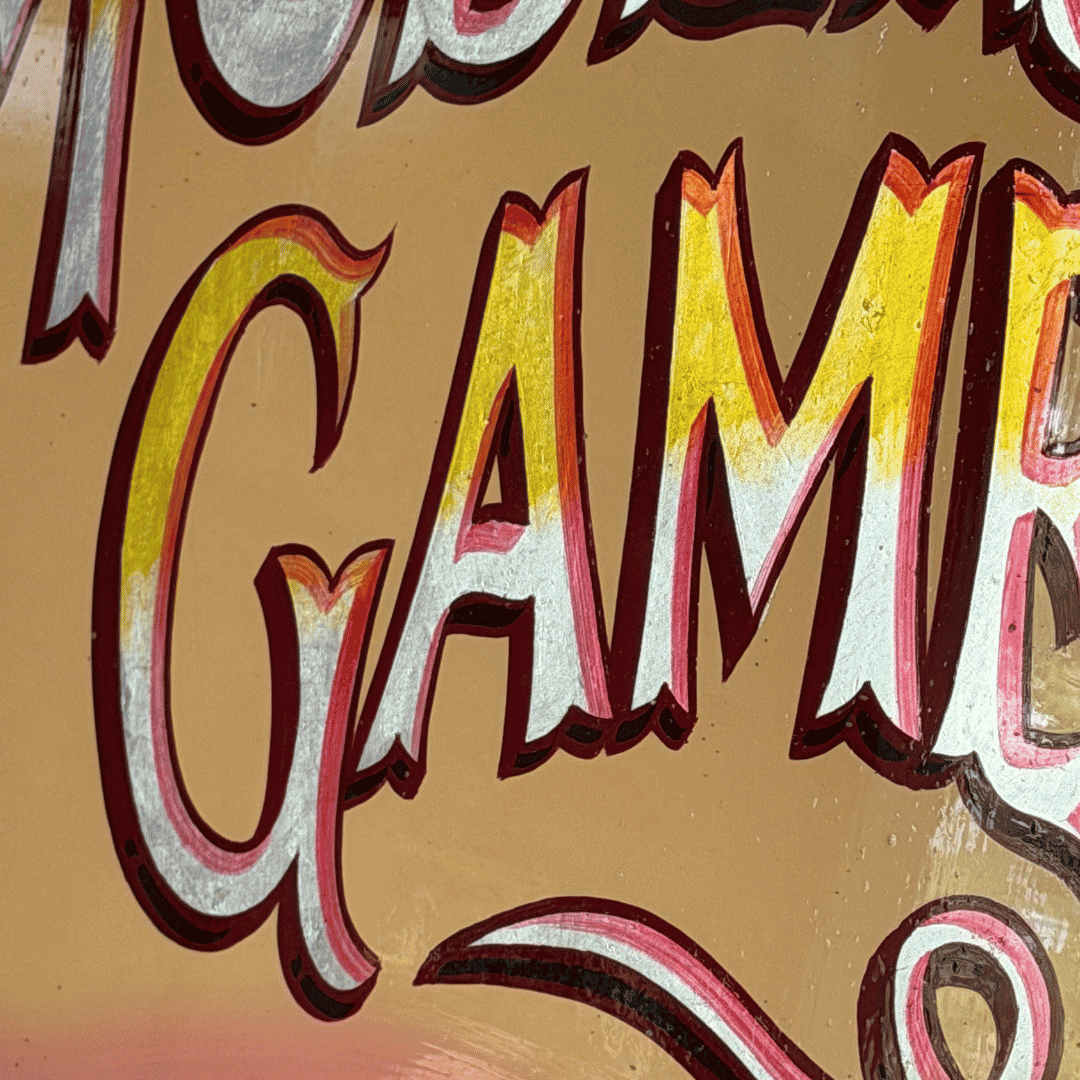 Modern Games - Original Painted Sign