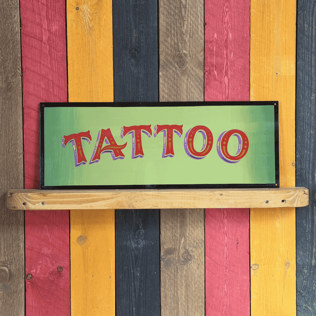Tattoo - Original Painted Sign