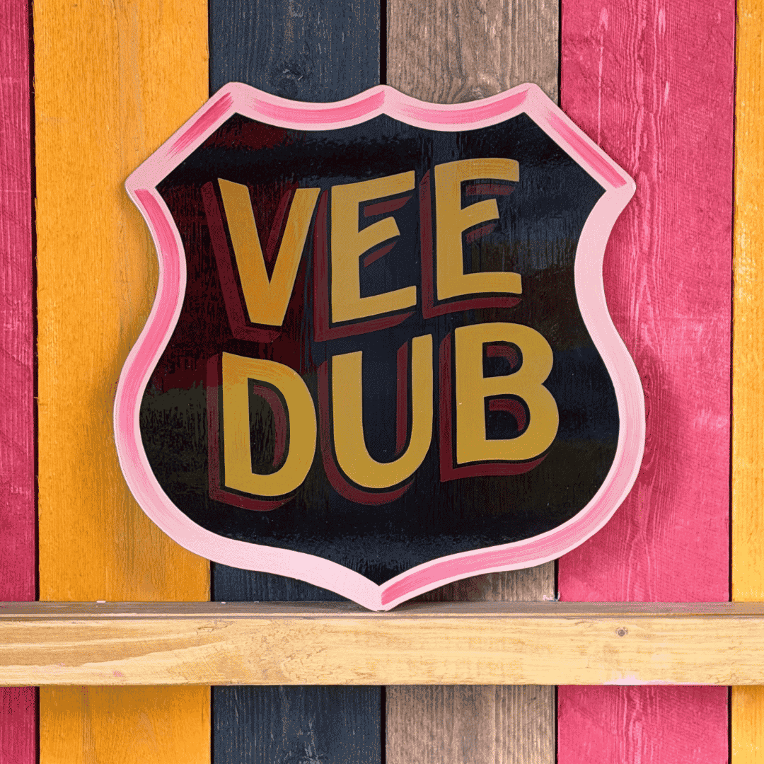 Vee Dub - Original Painted Sign