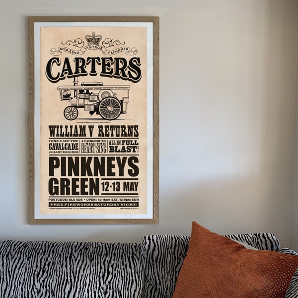 Carters William V Commemorative Poster