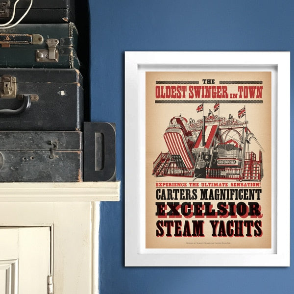 Carters Steam Yachts A3 Poster