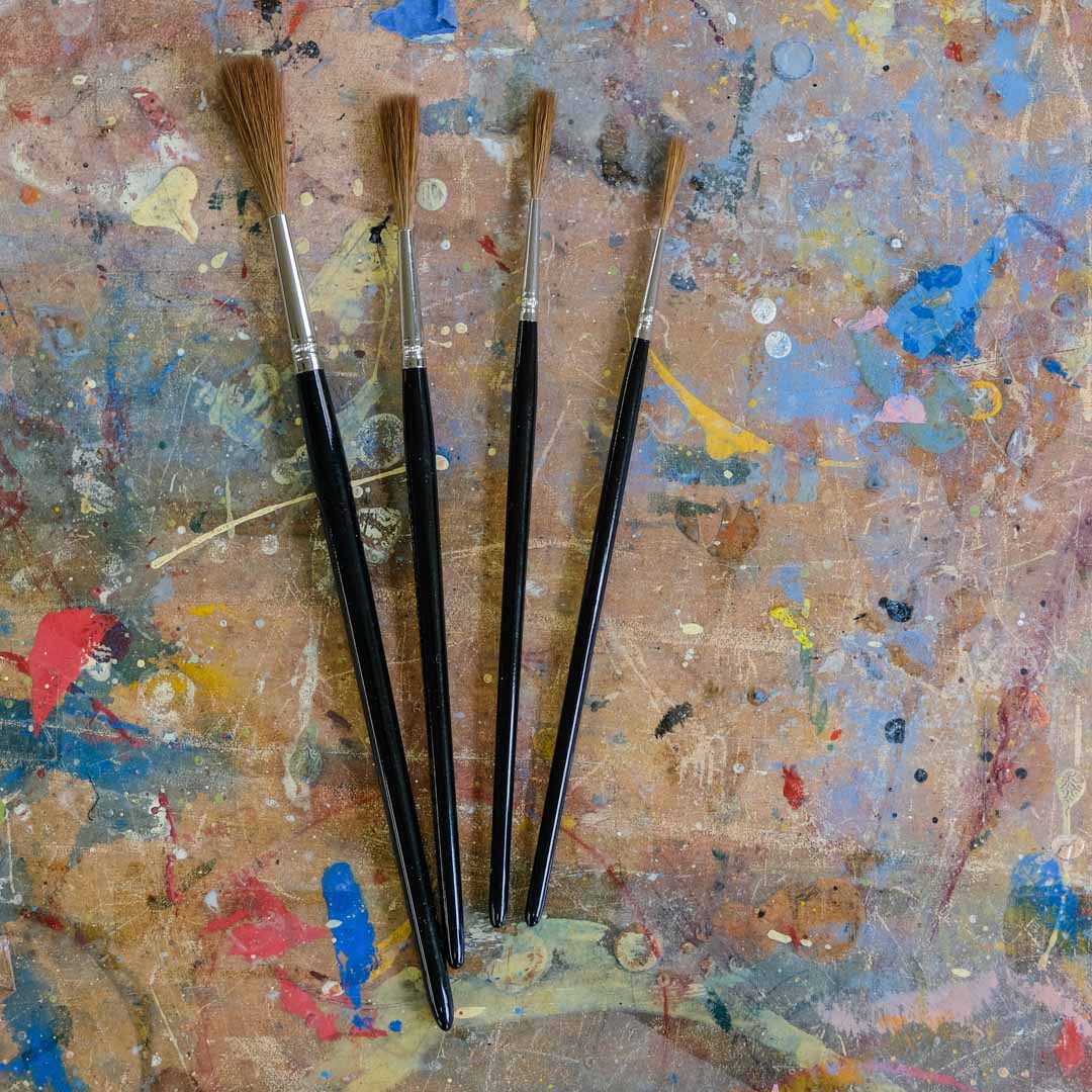 Joby Carter signwriting brushes size 1, 3, 5, 7