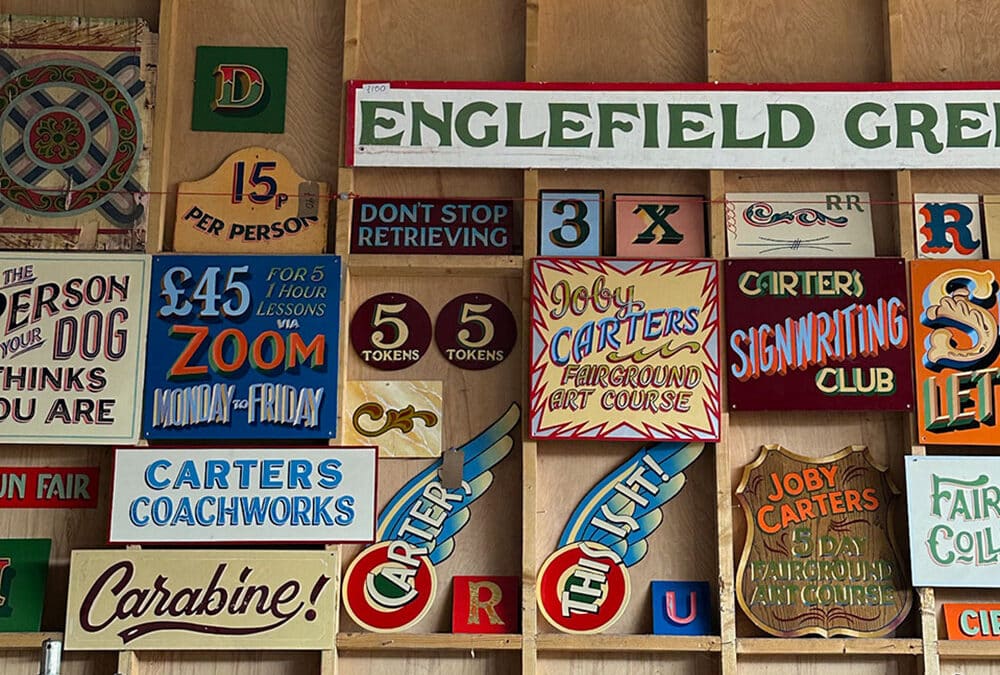 June 16 2024: Auction of fairground art and hand painted signs