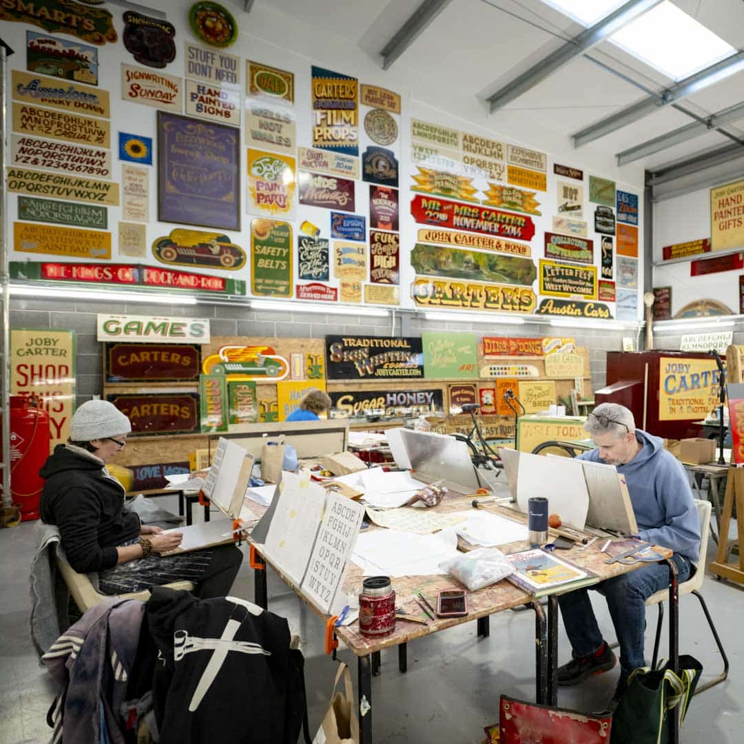 Students in Joby Carter's Somerset workshop