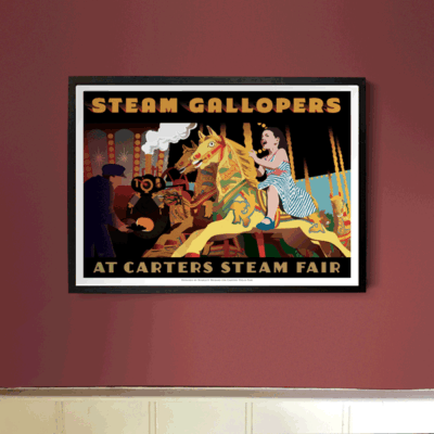 Carters Steam Galloper A3 Poster