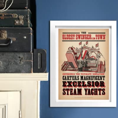 Carters Steam Yachts A3 Poster