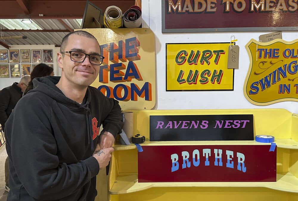 Meet Sam: Joby Carter takes on his second signwriting apprentice
