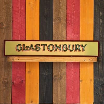 Glastonbury - Original Painted Sign