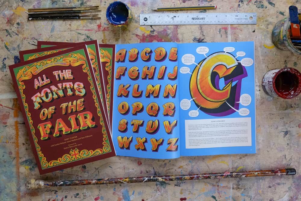 All the fonts of the fair by Joby Carter fowlephabet
