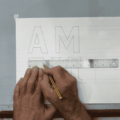 Signwriter's Cork Backed Ruler